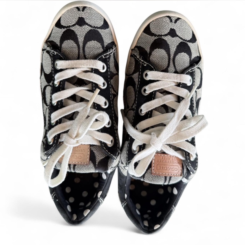 Coach Black and White Signature Sneakers